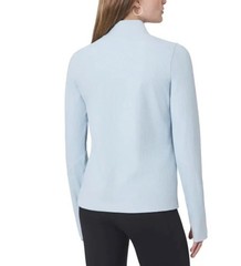 Mondetta Women’s S Light Blue 1/4 Zip Pullover Long Sleeve Athletic Top