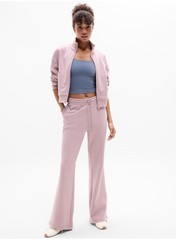 Athleta Forever fleece mid rise flare pant- small- blush- nwot