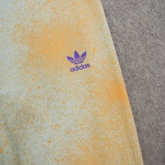Adidas Leggings Womens Large Blue Orange Tie Dye Pastel Stretch Active Gym New