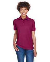 UltraClub Ladies’ Whisper Short Sleeves Piqu? Polo 8541 XS-3XL