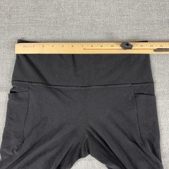 Athleta Leggings Womens M Petite Black Salutation Stash 7/8 Tight Ankle Pockets
