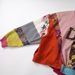Excellent DOLCE & GABBANA Embroidered Patchwork Sweatshirt EU38 Women 6-ZF064