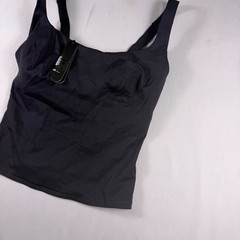 Nike x SKIMS Matte Square Neck Tank Obsidian Black TP-TNK-2728 Size Small NWT