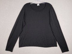 all in motion Women Size XXL Black Solid Pullover Crew Neck 100% Nylon Top