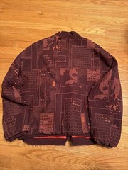 Nike Women’s XL Naomi Osaka Jacquard Oversized Button Jacket Burgundy FV7795-652