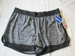 womens athletic shorts Layer 8 Black size Large