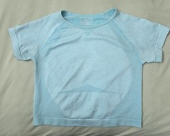 Marika Women’s Lot of 3 Seamless Stretch Cropped Tee Crew Neck S Pink/Gray/Blue