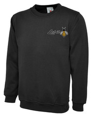 Let It Bee Embroidered Sweatshirt Cute Bumble Bee Positive Inspirational Gift