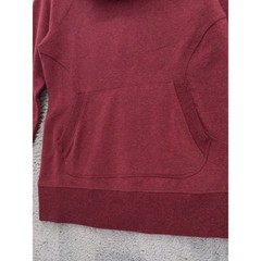 L.L. Bean Cozy Pullover XS Petite Burgundy Red Cowl Neck Thumb Hole