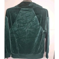 Wild Fable Women’s Green 1/4 Zip Velour Tunic Sweatshirt Size M