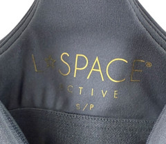L*Space Activewear Women’s Small Navy Slate Wyatt Tank Sports Bra NWT Comfy Chic
