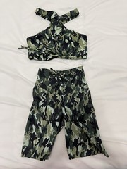 Shape Up Fitness Wear Sports Bra And Shorts – Brazil – Small Or Medium Camo