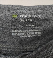 Tek Gear Dry Tek Women’s Gray Capri Pants XXL Plus Drawstring Pockets Stretch