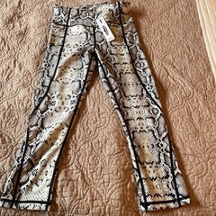 🆕 KYODAN Active Women Leggings High Waist Yoga Pants Snake Print SMALL