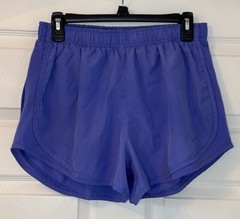 Nike Womens Dri-Fit LARGE Periwinkle Blue Running Athletic Shorts Liner Mesh EUC