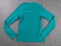 Layer8 Top Women Extra Small Teal Performance Long Sleeve Qwick Dry Athletic