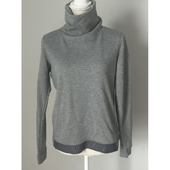 Nike Dri Fit Womens Funnel Cowl Neck Pullover Sweatshirt Gray 860130 Small