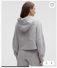 lululemon Scuba Oversized Half Zip Hooded Hoodie Pockets Thumbholes Gray M/L