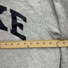 Parke 22 Women’s Varsity Mockneck Sweatshirt Gray/Navy Oversized L/XL Distressed