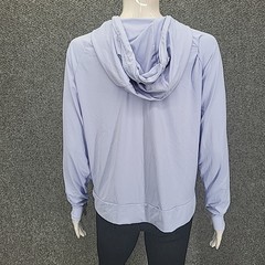 Mondetta Women’s Hoodie Large Sz Periwinkle Zip Front Lightweight Jacket Pockets