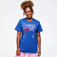 Zumba Amour Unisex Crew Neck Tee – So Into Blue ~ XS/S M/L XL/XXL ~ New!