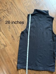Athleta Women’s Black turtleneck ￼Sleeveless Stretch Pullover Tank Top L