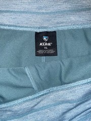 Kuhl Women’s Harmony Knit Skort Zipper Pockets Drawstring Blue Heather Size XL