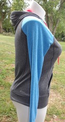 Adidas Ultimate Hoodie Sweatshirt Women’s Sz. M Climawarm Gray,Blue & Pink EUC