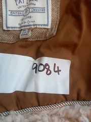 Fat Face brown Jacket 10 bronze faux fur acrylic cotton blend UK women’s size 10