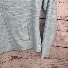 Tommy Bahama Everyday Active Jacket Womens Large Light Blue Zip Up Performance