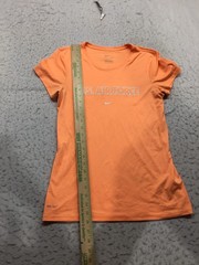 Nike Dri-Fit US Air Force T Shirt Womens M Medium Orange Short Sleeve Round Neck