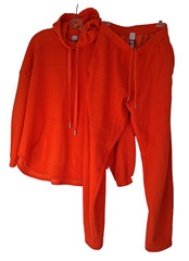 Savage x Fenty Women’s Track Jacket and Pants Set Size S Orange