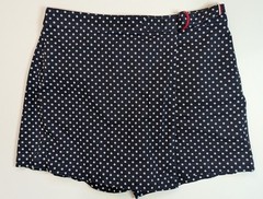Tommy Hilfiger Hollywood Skort Sz 10 Polka Dot Blue White Golf Preppy Flat Front