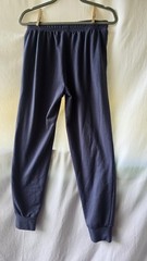 Eddie Bauer Lounge Pants Womens Small Blue Fleece Joggers Elastic Waist Pockets