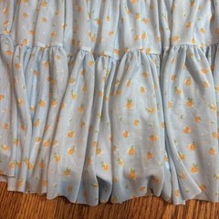 New Blogilates Women’s Ballerina Skort Skirt Blue Orange Citrus Large