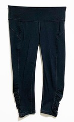 Tek Gear Shapewear Black Activewear Cropped Leggings, size PM
