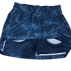 The North Face Womens Class V Skort Blue Botanical Leaf Print Active Hiking M