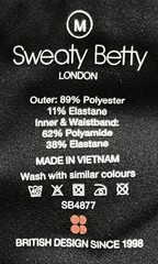 SWEATY BETTY Challenge 2-In-1 Black Activewear Running Shorts SB4877 Womens M