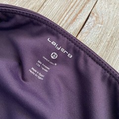 Layer 8 Leggings Womens XS Purple Qwick Dry Pockets Ribbed Activewear Workout