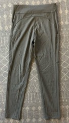 Athleta Legging Pants Size 10 Zip Pockets Gray Stretch RN# 54023 M2Y