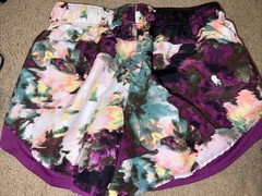 Athletic Works Womens XS (0-2) Short Dri Wicking Running Shorts Panty Purple