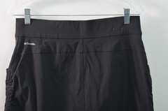 Columbia Womens Large Athletic Skort Black Woven Stretch Nylon Blend