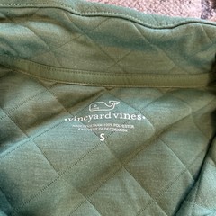 Vineyard Vines Green Quilted Women’s 1/4 Snap Pullover Size Small