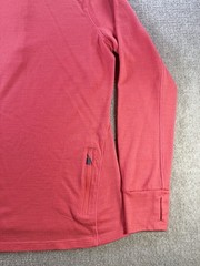 Icebreaker Merino GT 1/2 Zip Vented Baselayer Pullover Women’s Medium Red