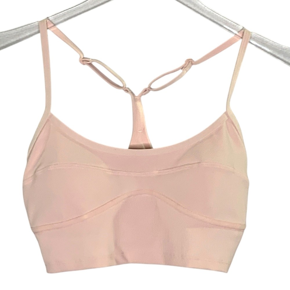 L Space S Active Revel Top Petal Pink Midi Length Adjustable Yoga