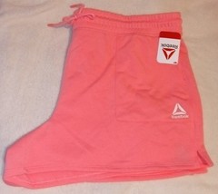 NWT Reebok Women’s Favorite French Terry Shorts – Salmon Rose, Size 3XL / XXXL
