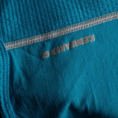 Icebreaker GT 150 Women’s L Merino Wool Technical Running T-Shirt Blue Teal