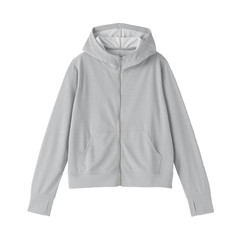 MUJI UV Protection Quick-Dry Full-Zip Hoodie XS S M L XL XXL UPF50+ Women NWT