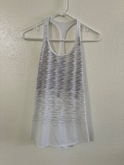 womens reebok white/purple/black tank top size m good condition