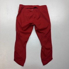 Athleta Leggings Womens SP Red Capri Mesh Panel Stretch Running Workout Athletic